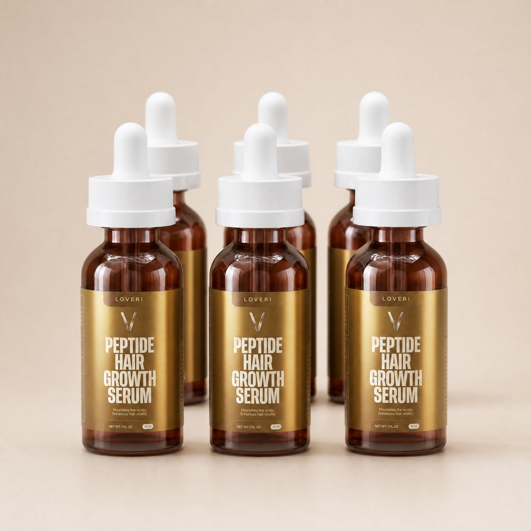 Loveri™ Peptide Hair Growth Serum - 6x Months